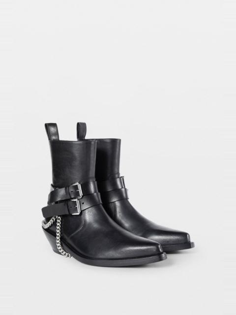 Ann Demeulemeester Kiril Santiago Ankle Boots with Belts