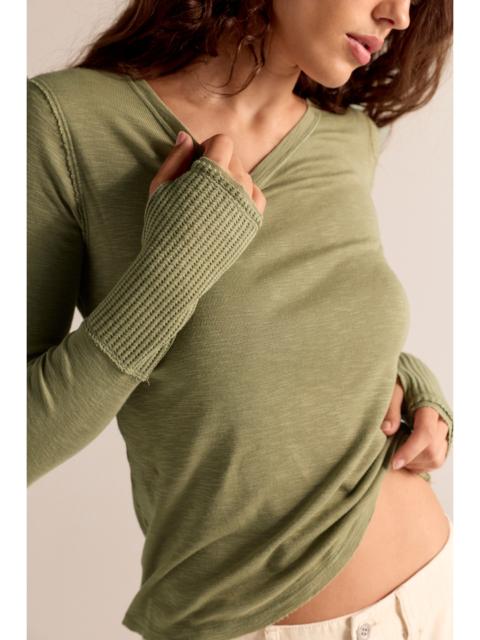 FREE PEOPLE We The Free Tinsley Long Sleeve Top