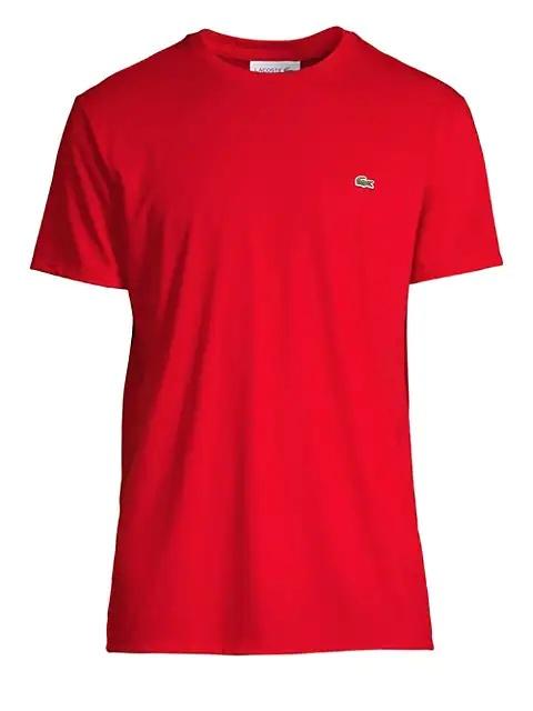 LACOSTE Cotton Crewneck Tee