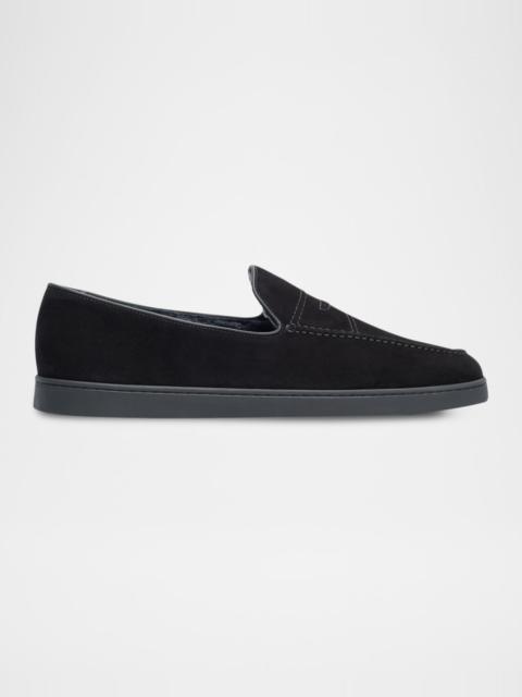 Church's Men's Pebbles Shearling-Lined Suede Loafers