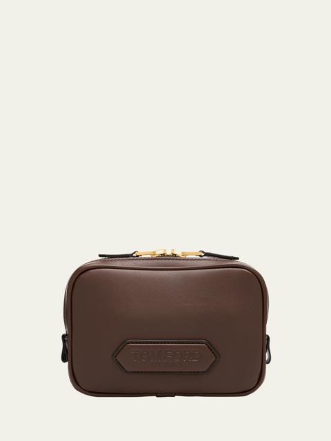 TOM FORD Men's Alexander Leather North/South Crossbody Bag