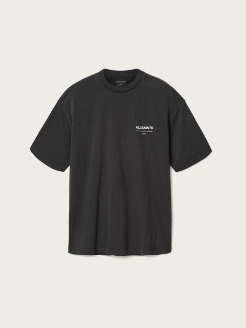 ALLSAINTS BACKSTAGE SHORT SLEEVE OVERSIZED GRAPHIC T-SHIRT