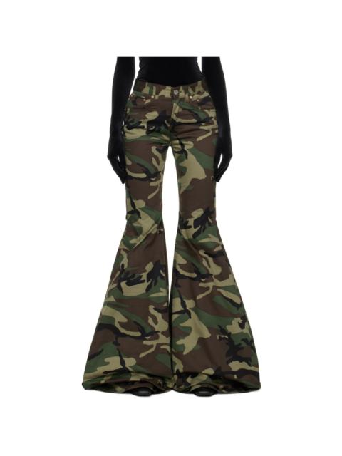 VETEMENTS Green Flared Trousers