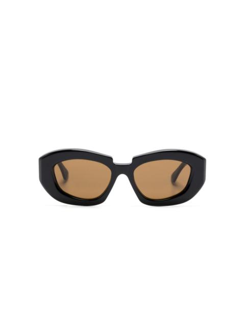 Kuboraum X23 geometric-frame sunglasses