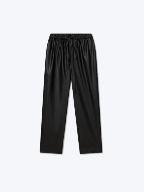 JAIN - OKOBOR™ alt-leather relaxed pants - Black