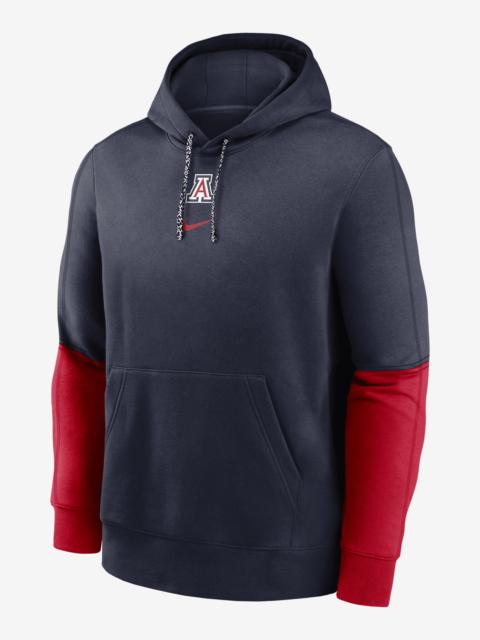 Arizona Wildcats Sideline Team Issue Club Men's Nike College Pullover Hoodie