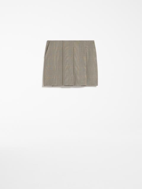 Max Mara NIGELLA Check mini skirt