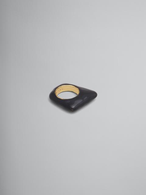 Marni TRAPEZE BLACK RING