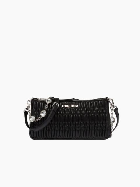 Miu Miu Nappa Crystal mini shoulder bag