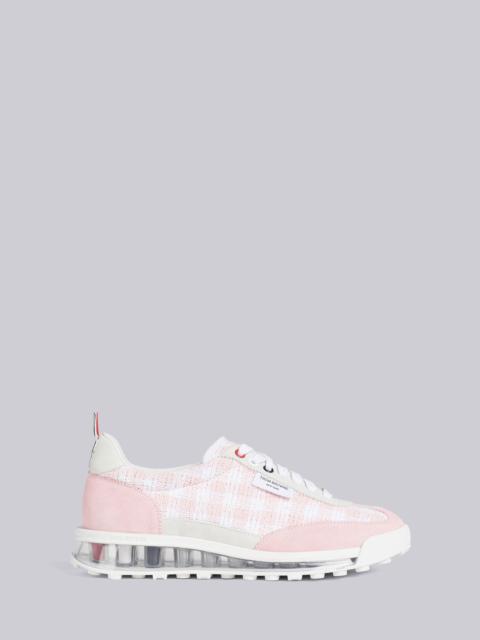 Thom Browne Gingham Boucle Clear Sole Tech Runner