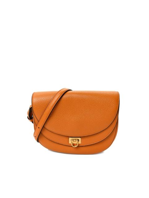 FERRAGAMO flap leather shoulder bag
