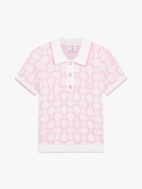CASABLANCA Optic Drop Polo Shirt | Casablanca Paris