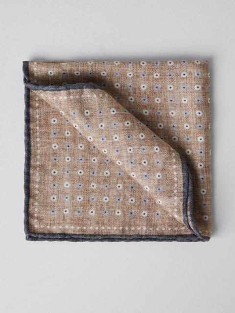 Brunello Cucinelli Double face silk pocket square