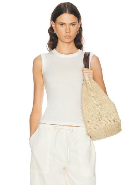 ÉTERNE Fitted Muscle Tank Top