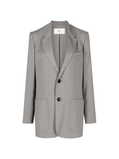 AMI Paris tonal-stitching single-breasted blazer