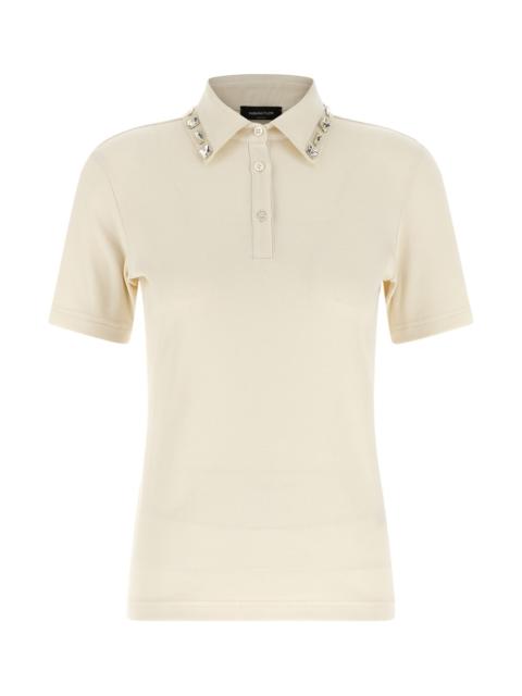 FABIANA FILIPPI Crystal Collar Polo Shirt