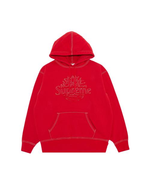 Supreme x Timberland Hooded Sweatshirt 'Red'