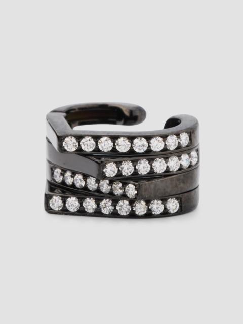 REPOSSI Women's Antifer 18K Black Gold & 0.24 TCW Diamond 4-Row Ear Cuff - Black Gold