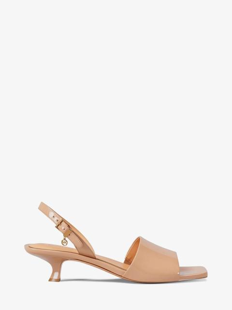MICHAEL KORS Merrie Patent Kitten Heel Sandal