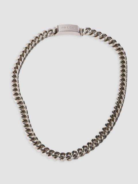 Prada Men's Sterling Silver Chain Necklace - Silver