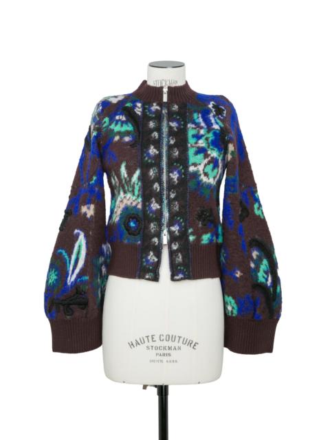 sacai Floral Jacquard Knit Blouson