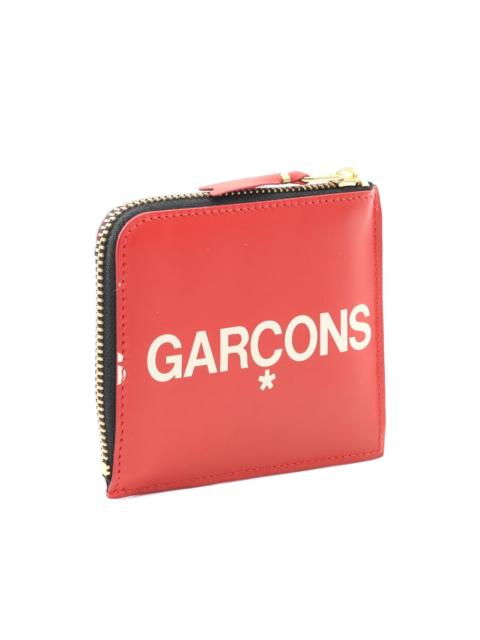 Comme Des Garçons logo-print leather coin purse