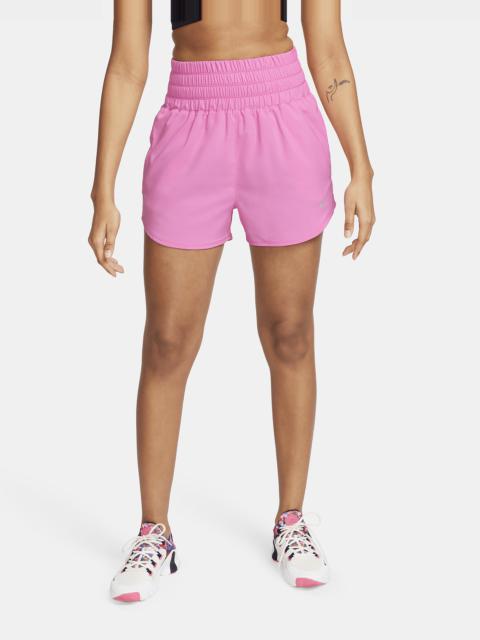 Nike Women's One Dri-FIT Ultra High-Waisted 3" Brief-Lined Shorts