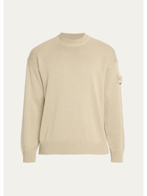 Stone Island Men's Cotton and Cashmere Crewneck Sweater