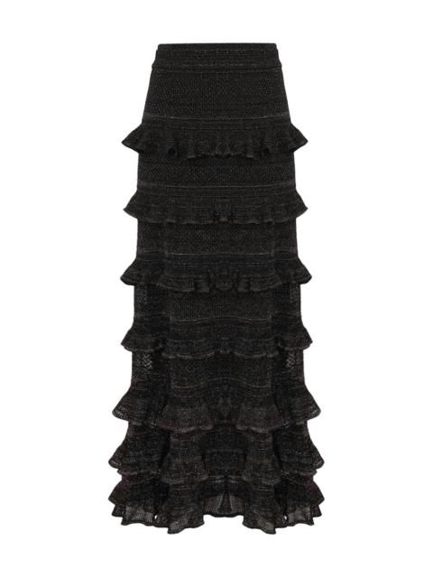 Zimmermann REBELLION FRILL MIDI SKIRT