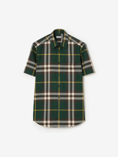 Regular Fit Check Cotton Twill Shirt