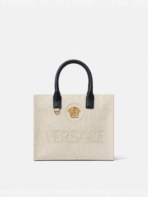 VERSACE La Medusa Canvas Small Tote Bag