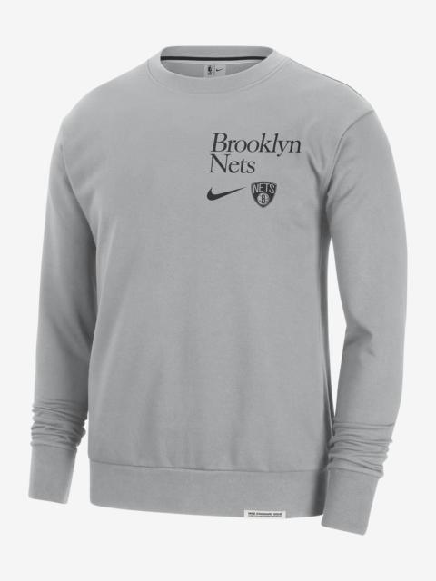 Brooklyn Nets Standard Issue Nike Men's Dri-FIT NBA Crew-Neck Sweatshirt