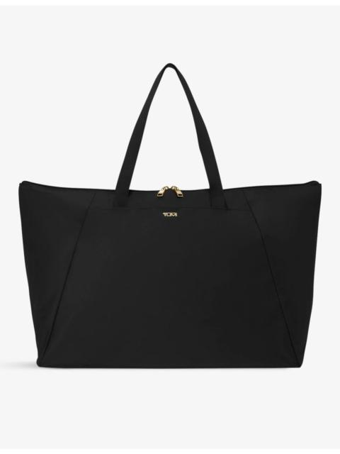 TUMI Just In Case double-zip branded nylon tote