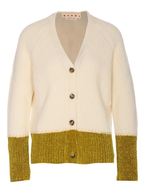 Marni button ribbed cardigan