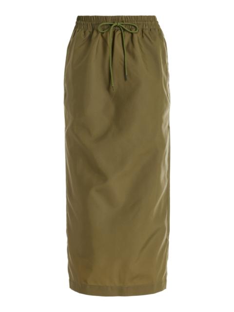 WARDROBE.NYC Utility Midi Skirt green