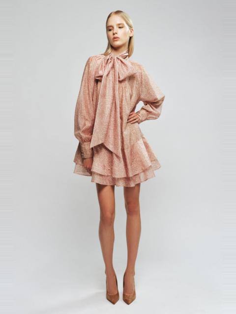 BARDOT Adrie Babydoll Mini Dress In Leopard Print