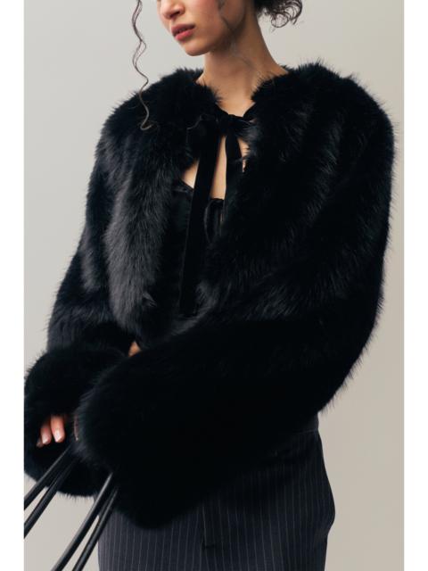 GUIZIO ALYANA FAUX FUR JACKET