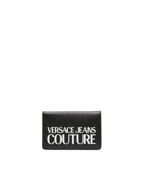 VERSACE JEANS COUTURE logo-print leather wallet