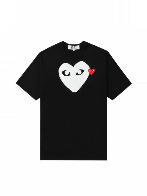 Comme des Garçons PLAY 로고 인쇄 T 셔츠