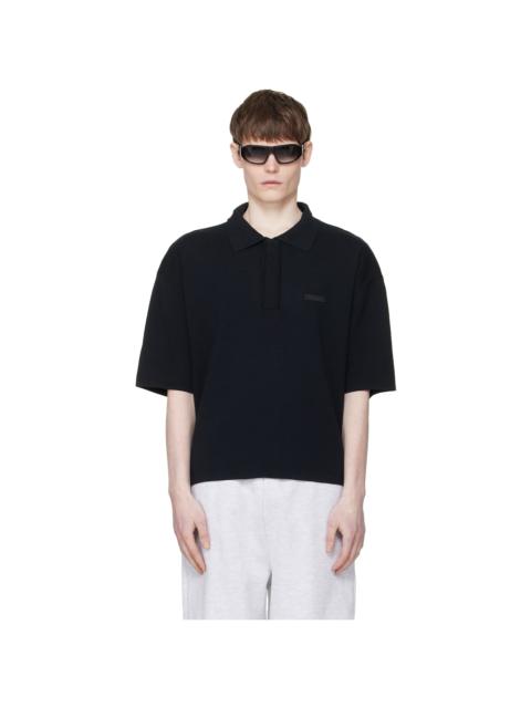 entire studios Black SS Club Polo