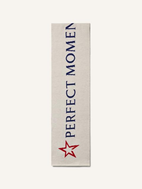 PERFECT MOMENT Wool North Star Logo Scarf