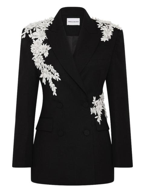 REBECCA VALLANCE floral-embellishment double-breasted blazer