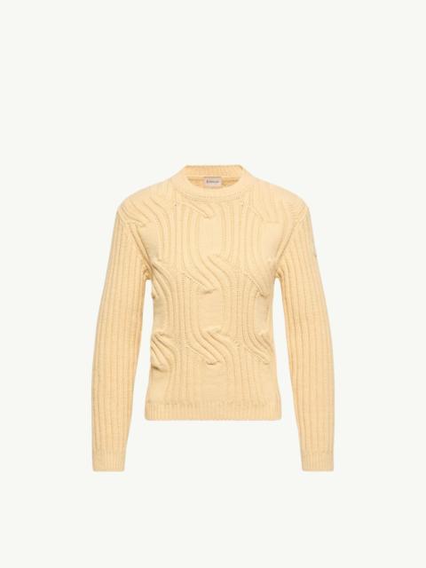 Moncler Chain Knit Cotton Blend Sweater