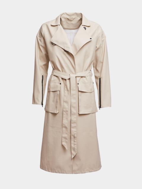 Stutterheim Kista Lightweight Trench Coat Oyster