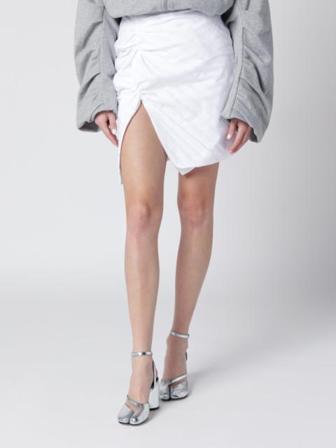 Vivienne Westwood Asymmetrical white mini skirt in cotton blend