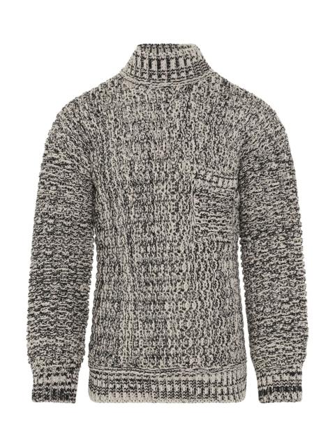 Ambush Jacquard Crewneck Knit in Black