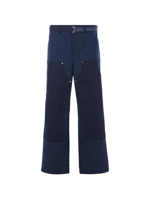 sacai x Carhartt Wip belt loop patch trousers