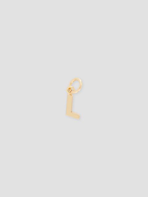 MSGM Brass letter L charm