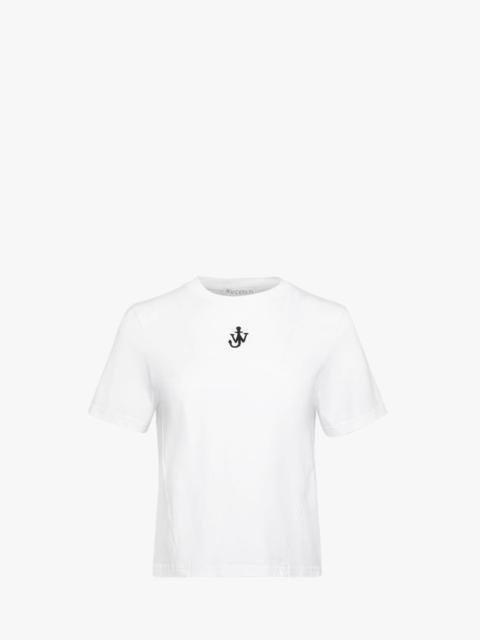 JW Anderson ANCHOR LOGO CROPPED PANELLED T-SHIRT