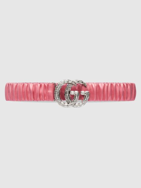GUCCI GG Marmont wide belt with crystals